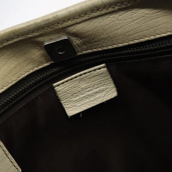 GUCCI GG Supreme Hand Bag PVC Beige Gold 116 02 080 Auth BA2772 - Picture 10 of 16